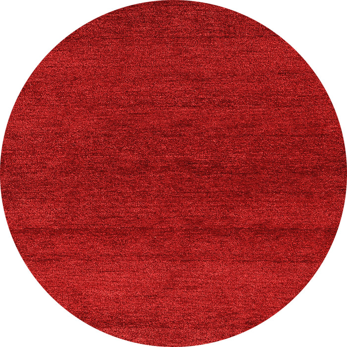 Round Abstract Orange Modern Rug, abs4292org