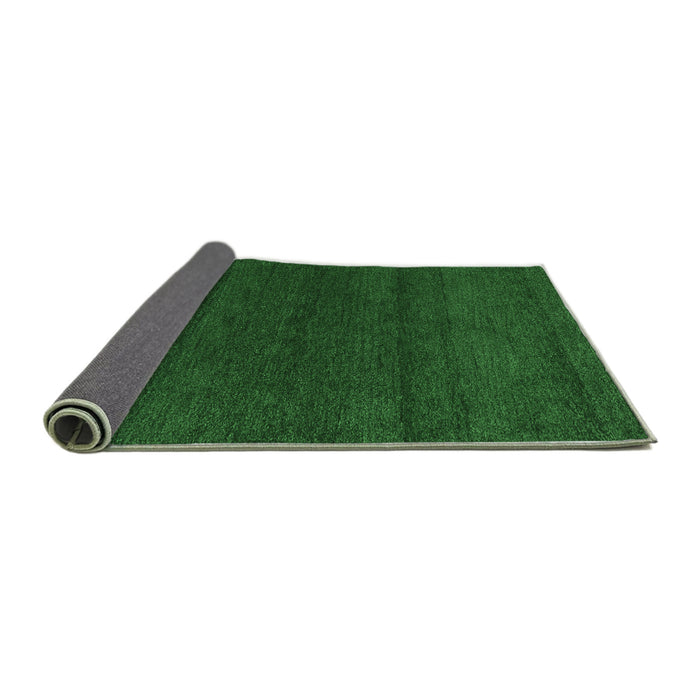 Sideview of Abstract Emerald Green Modern Rug, abs4292emgrn
