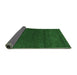 Sideview of Abstract Emerald Green Modern Rug, abs4292emgrn