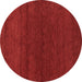 Round Abstract Brown Modern Rug, abs4292brn