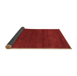 Sideview of Abstract Brown Modern Rug, abs4292brn
