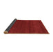 Sideview of Abstract Brown Modern Rug, abs4292brn