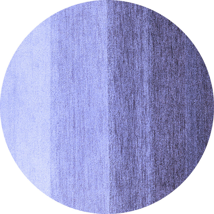 Round Abstract Blue Modern Rug, abs4293blu