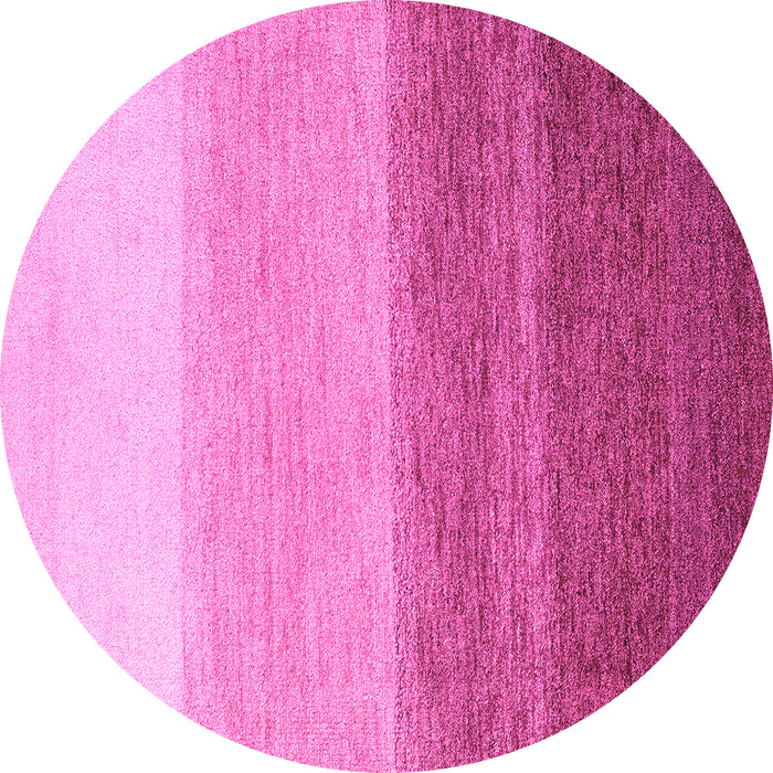 Round Abstract Pink Modern Rug, abs4293pnk