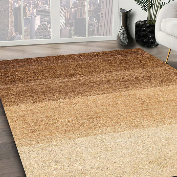 Abstract Red Modern Rug in Family Room, abs4293