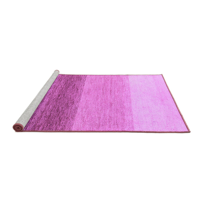 Sideview of Machine Washable Abstract Purple Modern Area Rugs, wshabs4293pur