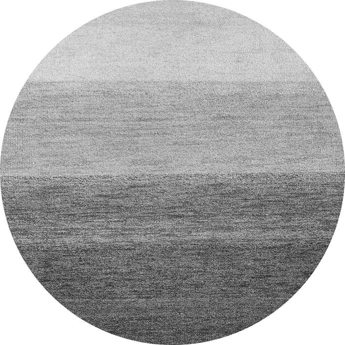 Round Abstract Gray Modern Rug, abs4293gry