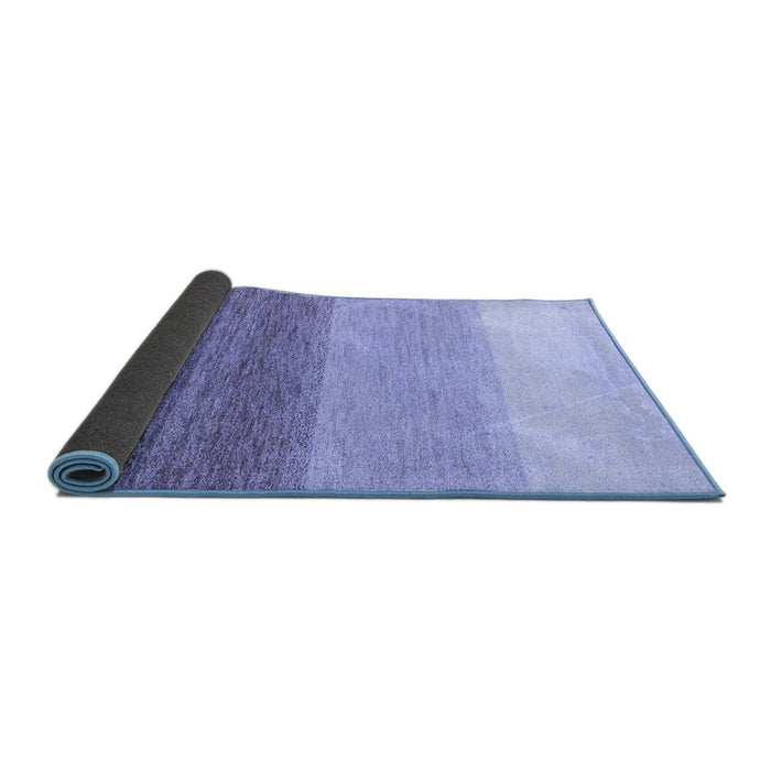 Sideview of Abstract Blue Modern Rug, abs4293blu