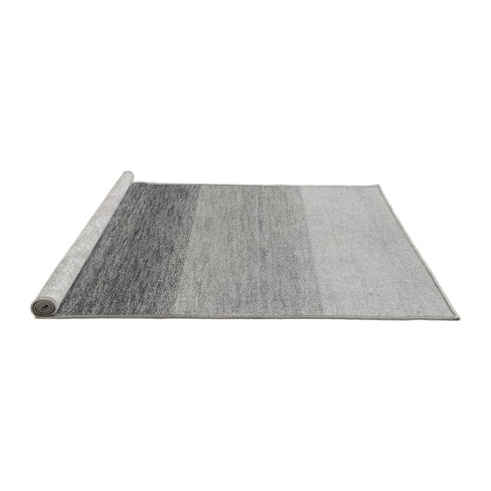 Sideview of Machine Washable Abstract Gray Modern Rug, wshabs4293gry