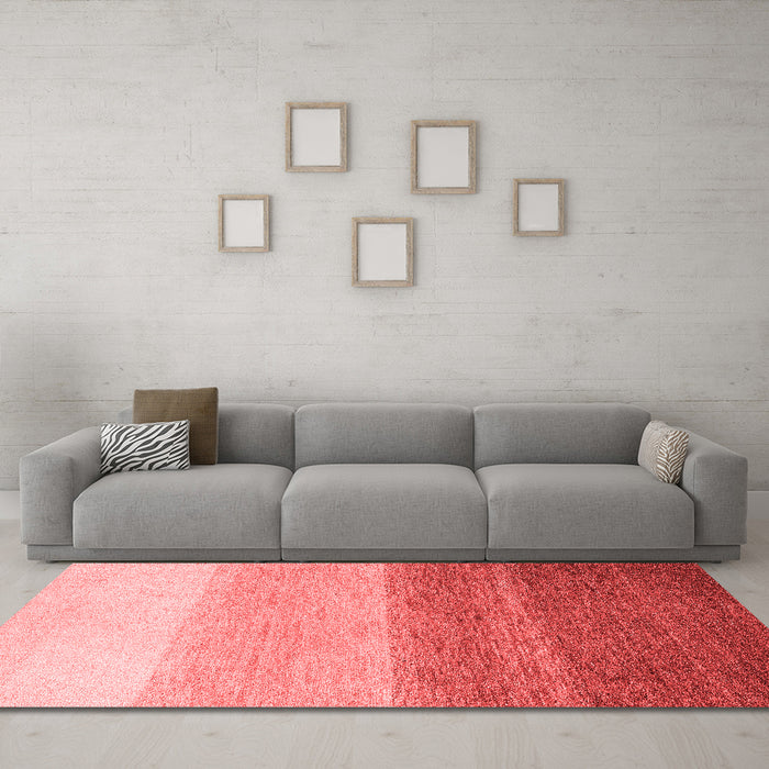 Modern Red Washable Rugs