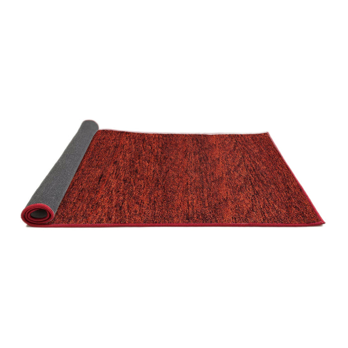 Sideview of Abstract Red Modern Rug, abs4294