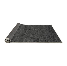 Sideview of Abstract Gray Modern Rug, abs4294gry