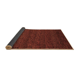 Sideview of Abstract Brown Modern Rug, abs4294brn