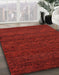 Abstract Red Modern Rug in Family Room, abs4294