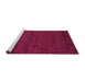 Sideview of Machine Washable Abstract Pink Modern Rug, wshabs4294pnk