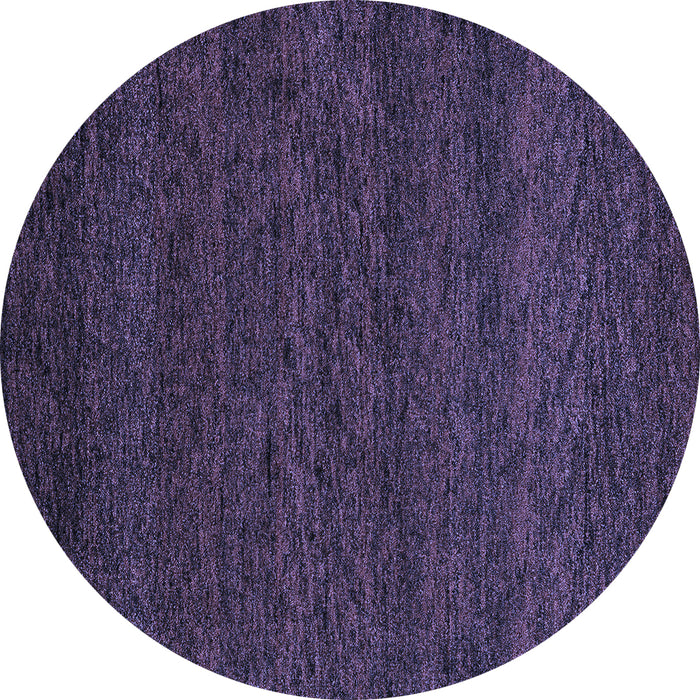 Round Abstract Blue Modern Rug, abs4294blu