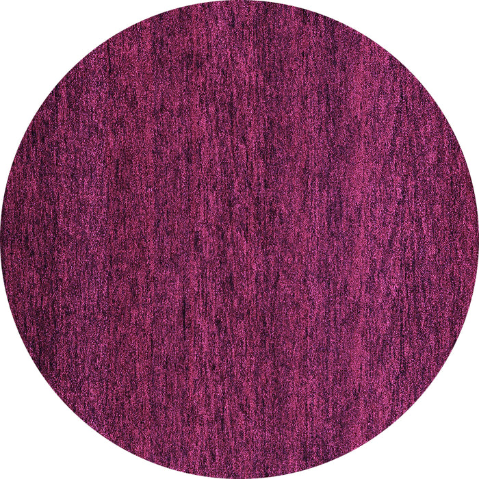 Round Machine Washable Abstract Purple Modern Area Rugs, wshabs4294pur