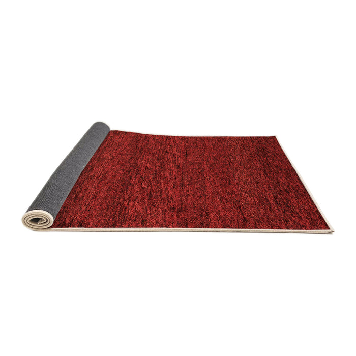 Sideview of Abstract Orange Modern Rug, abs4294org