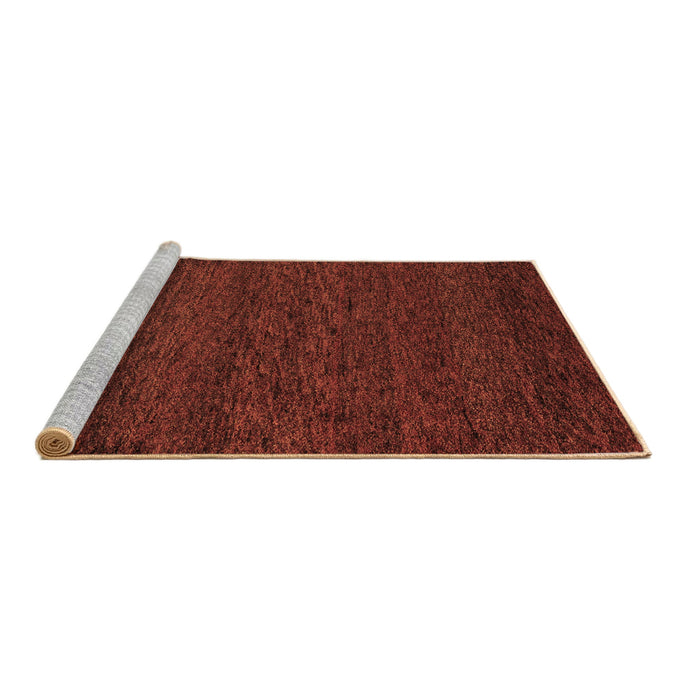 Sideview of Machine Washable Abstract Brown Modern Rug, wshabs4294brn