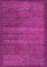 Machine Washable Abstract Pink Modern Rug, wshabs4295pnk