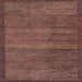 Square Abstract Red Modern Rug, abs4295