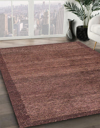 Abstract Red Modern Rug, abs4295