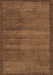 Machine Washable Abstract Brown Modern Rug, wshabs4295brn