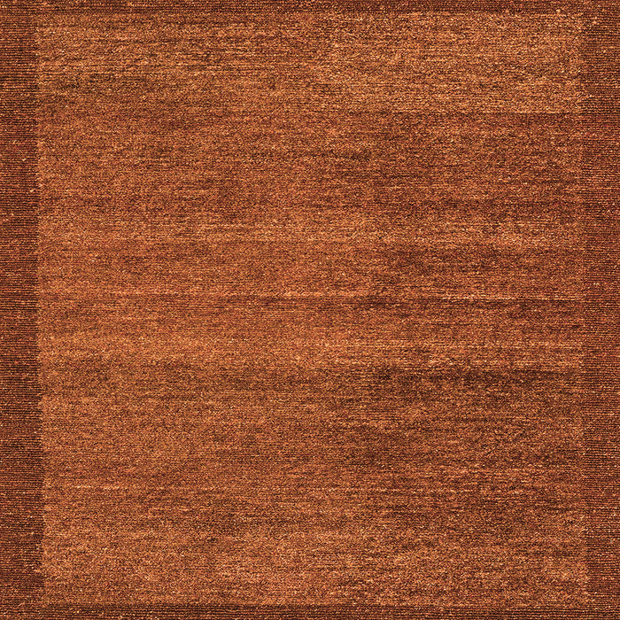 Square Abstract Orange Modern Rug, abs4295org