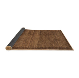 Sideview of Abstract Brown Modern Rug, abs4295brn