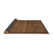 Sideview of Abstract Brown Modern Rug, abs4295brn