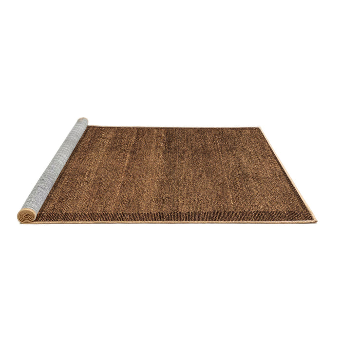 Sideview of Machine Washable Abstract Brown Modern Rug, wshabs4295brn