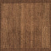 Square Abstract Brown Modern Rug, abs4295brn