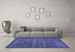 Machine Washable Abstract Blue Modern Rug in a Living Room, wshabs4295blu