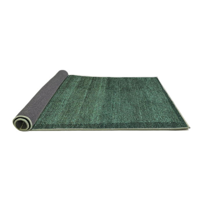 Sideview of Abstract Turquoise Modern Rug, abs4295turq