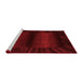 Modern Red Washable Rugs