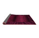 Sideview of Abstract Pink Modern Rug, abs4296pnk