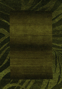 Abstract Green Modern Rug, abs4296grn