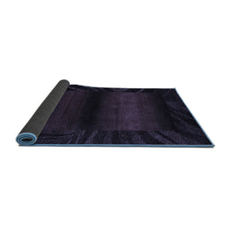 Sideview of Abstract Blue Modern Rug, abs4296blu