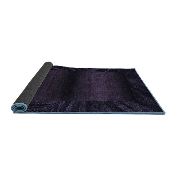 Sideview of Abstract Blue Modern Rug, abs4296blu