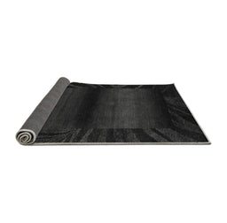 Sideview of Abstract Gray Modern Rug, abs4296gry