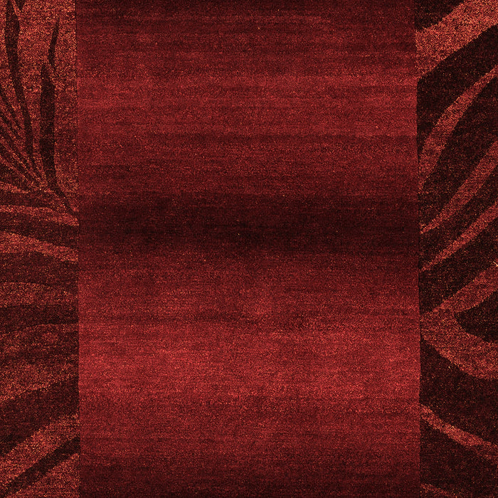 Machine Washable Abstract Orange Modern Area Rugs, wshabs4296org