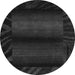 Round Abstract Gray Modern Rug, abs4296gry