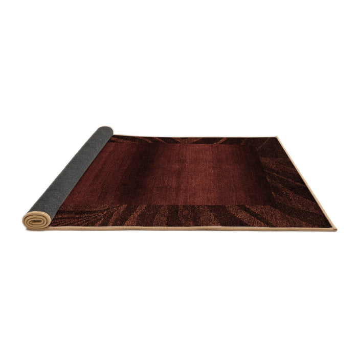 Sideview of Abstract Brown Modern Rug, abs4296brn