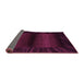 Sideview of Abstract Purple Modern Rug, abs4296pur