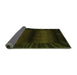 Sideview of Abstract Green Modern Rug, abs4296grn