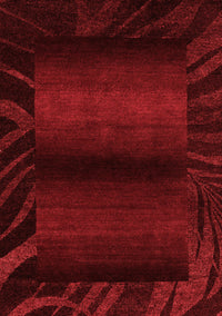 Abstract Red Modern Rug, abs4296red