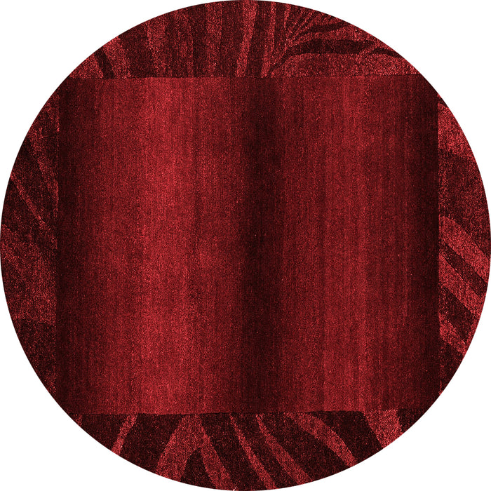 Machine Washable Abstract Red Modern Rug, wshabs4296red