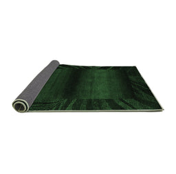 Sideview of Abstract Emerald Green Modern Rug, abs4296emgrn