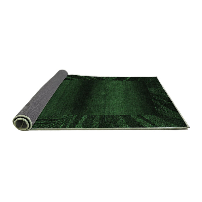 Sideview of Abstract Emerald Green Modern Rug, abs4296emgrn