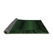 Sideview of Abstract Emerald Green Modern Rug, abs4296emgrn